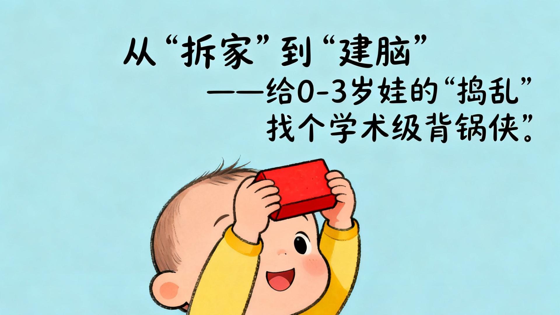 从“拆家”到“建脑”——给0-3岁娃的“捣乱”找个学术级背锅侠