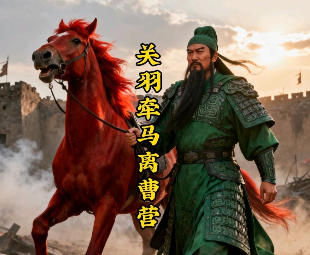 没搞懂！《三国演义》中的关羽离开曹操去找刘备时，挂印封金，却留下了赤兔马！要留就