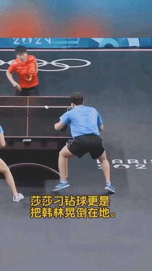 看莎莎打混双有多恐怖，把男选手打崩溃。
张本智和应该感受最深，是打得最多的，从青