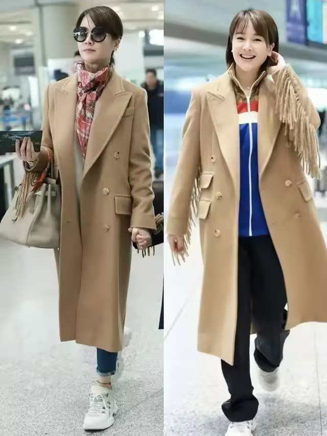 48岁左小青美上热搜的穿搭，时尚优雅，每一套都值得普通人借鉴 ​​​