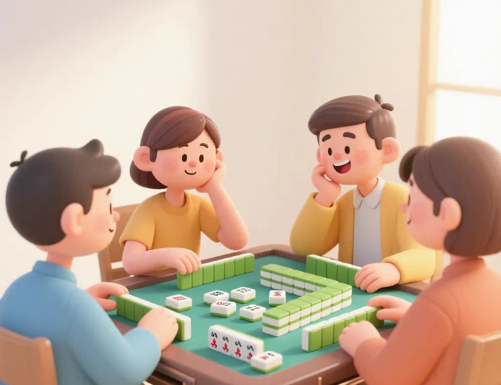 发现了没有，
打麻将的人，
一定要心细一点，
要看好河池里面的牌，
什么