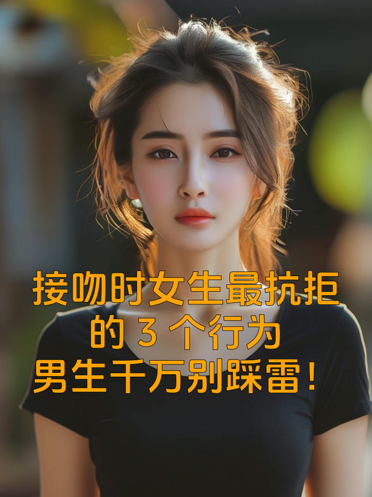 接吻时女生最抗拒的3个行为，男生千万别踩雷！