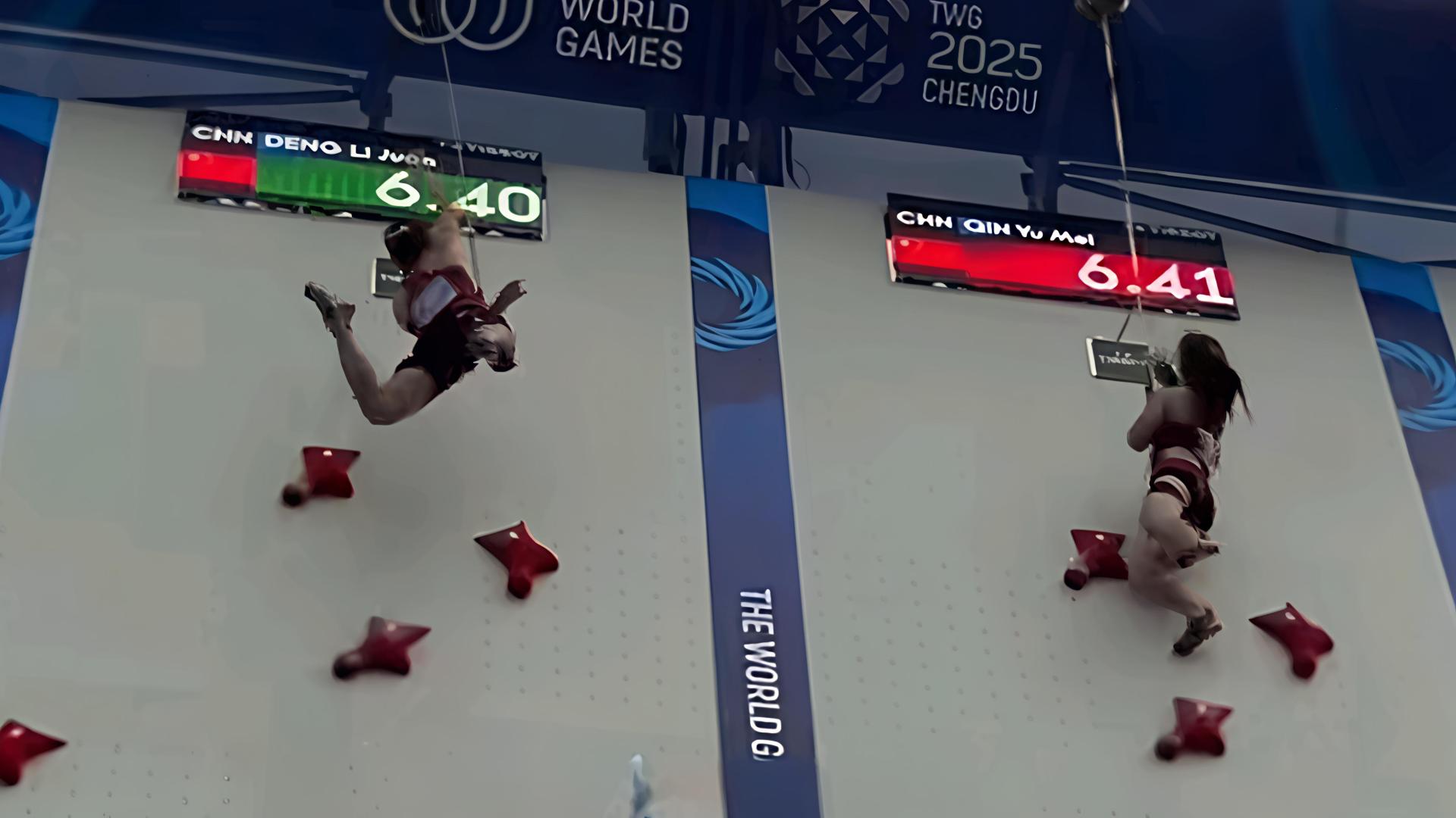 邓丽娟0.01秒绝杀夺冠，中国攀岩首次包揽三奖牌