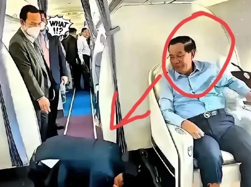 洪森表面退休了，但见到洪森为什么还要跪。
其实洪森人退休，但官职还在。
现在柬埔