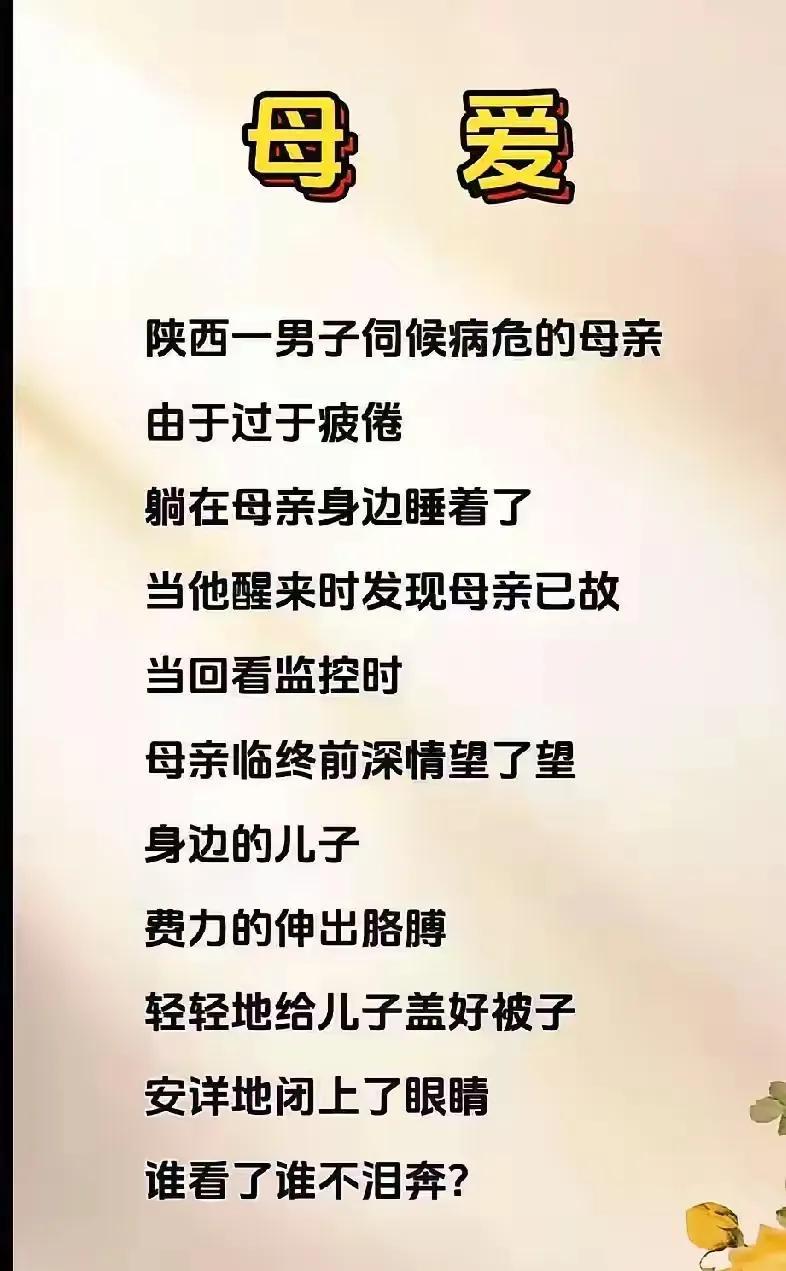 妈妈用了一辈子给你盖好一被子[流泪][流泪][流泪]