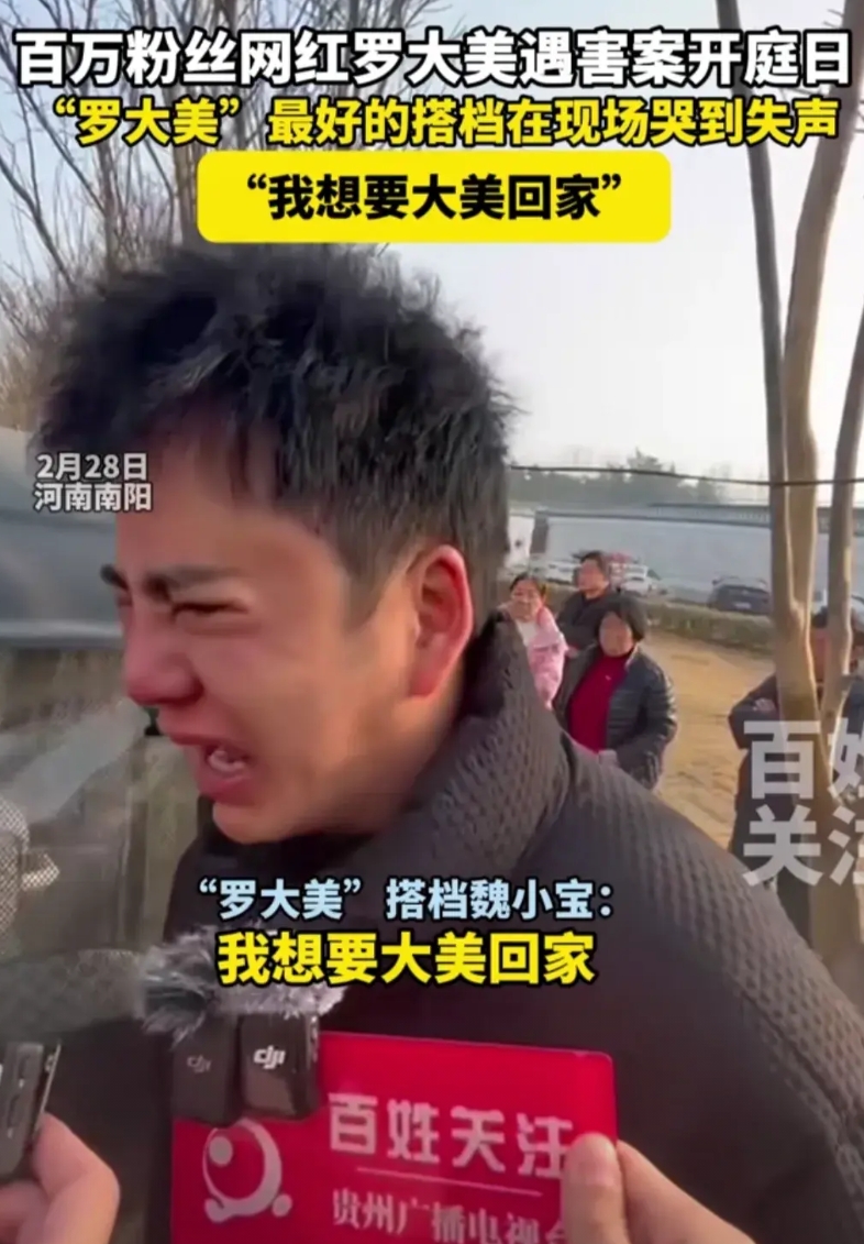 “我想要大美回家”昔日搭档痛不欲生，第一次公开面对！看哭了！
28日，在法庭外，