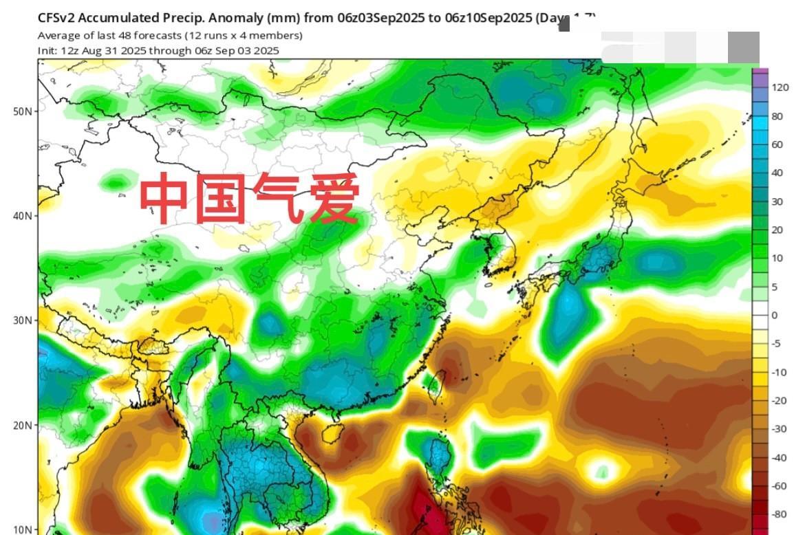 【远期天气观望】CFS延长报出炉 前两周，中东部都有下雨信号。最后两周看，明显雨