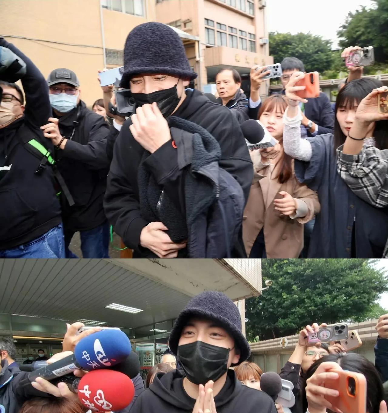 王大陆真的好吓人，逃兵役被抓的时候还带着沉重。
教唆杀人未遂，交了500万台币后