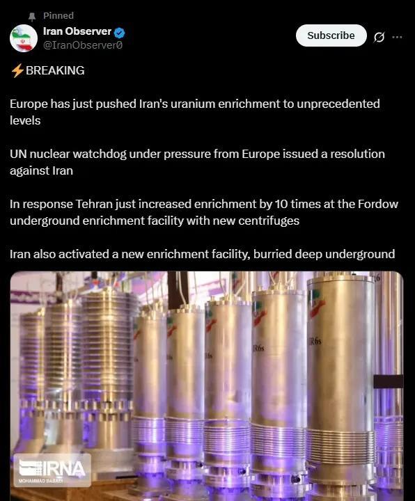 网上那些说伊朗怂的，核武器才是终极目的