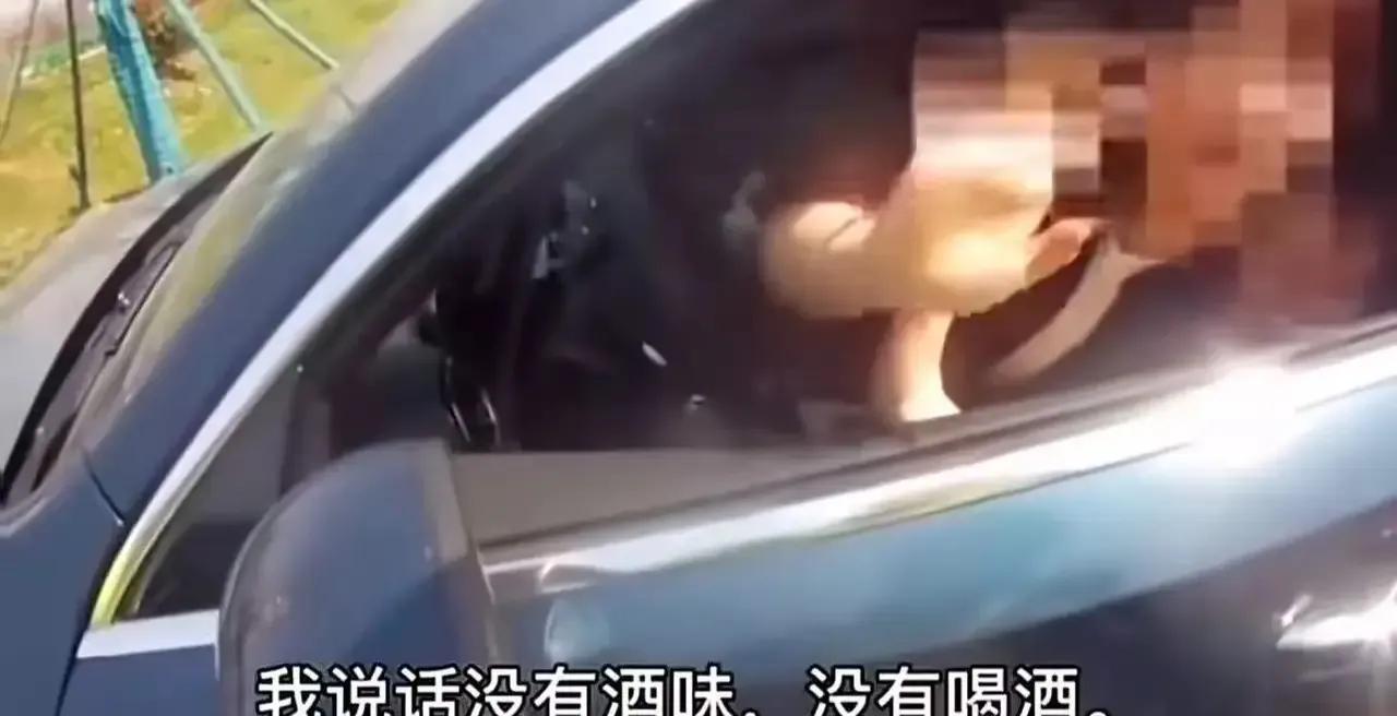 哭笑不得！女子开车被交警拦住，交警问女子车里怎么一股酒精味？女子刚想解释，后排儿
