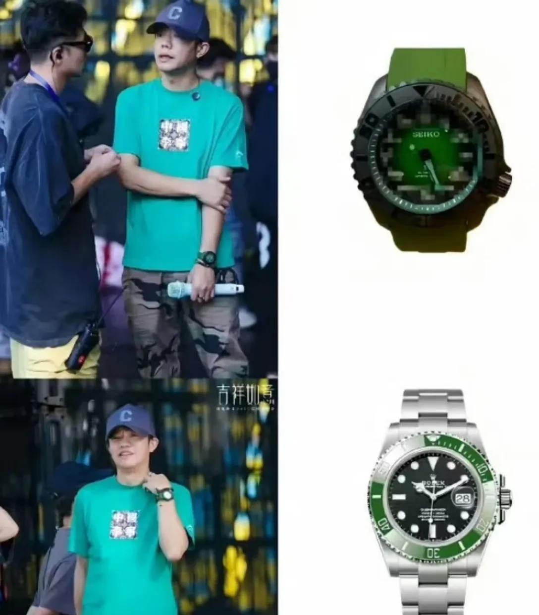 曾毅戴了块手表引发了网友热议。
他关键是手表的表盘上不是数字，而是一男一女的造型