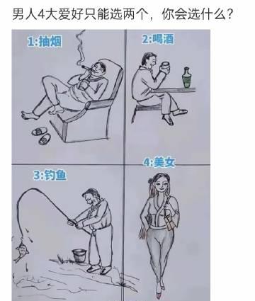 男人四大爱好，这有点难选啊！