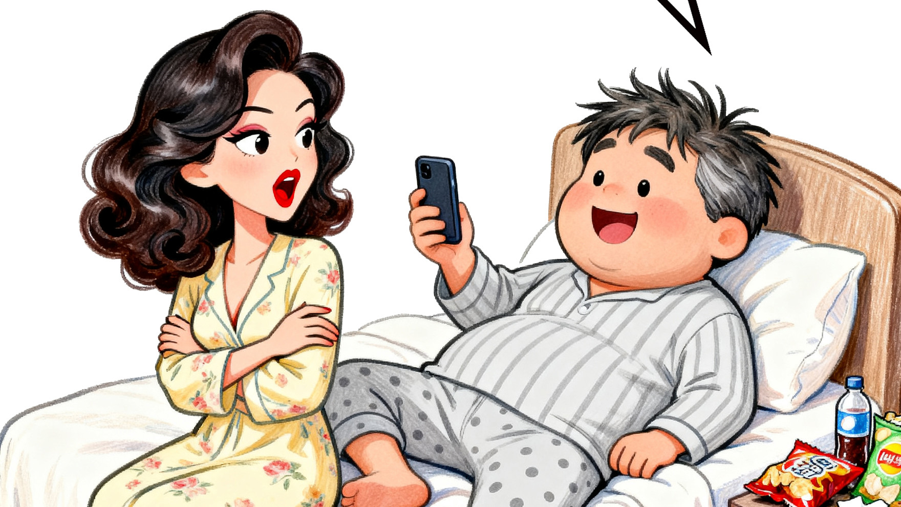 老婆生气放狠话，却被老公一句话整破防了：这届男人的嘴是淬过火吗？
