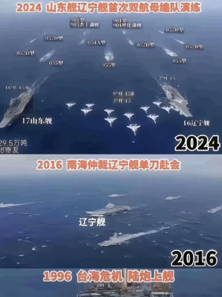 看到这个图，有人欢喜有人忧。
谁敢想象短短不到30年的时间，我国海军的发展会进步