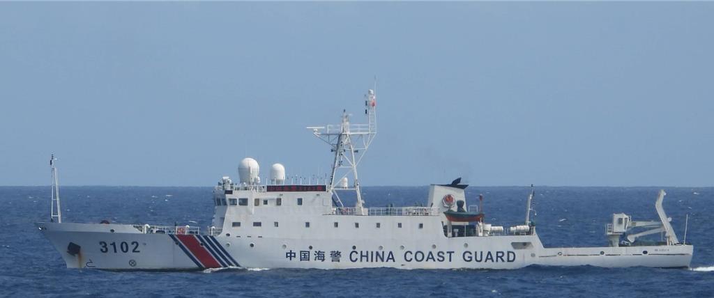 大陆海警船现身台当局实际控制的东沙海域
台“海巡署”今天通报称，大陆海警“310