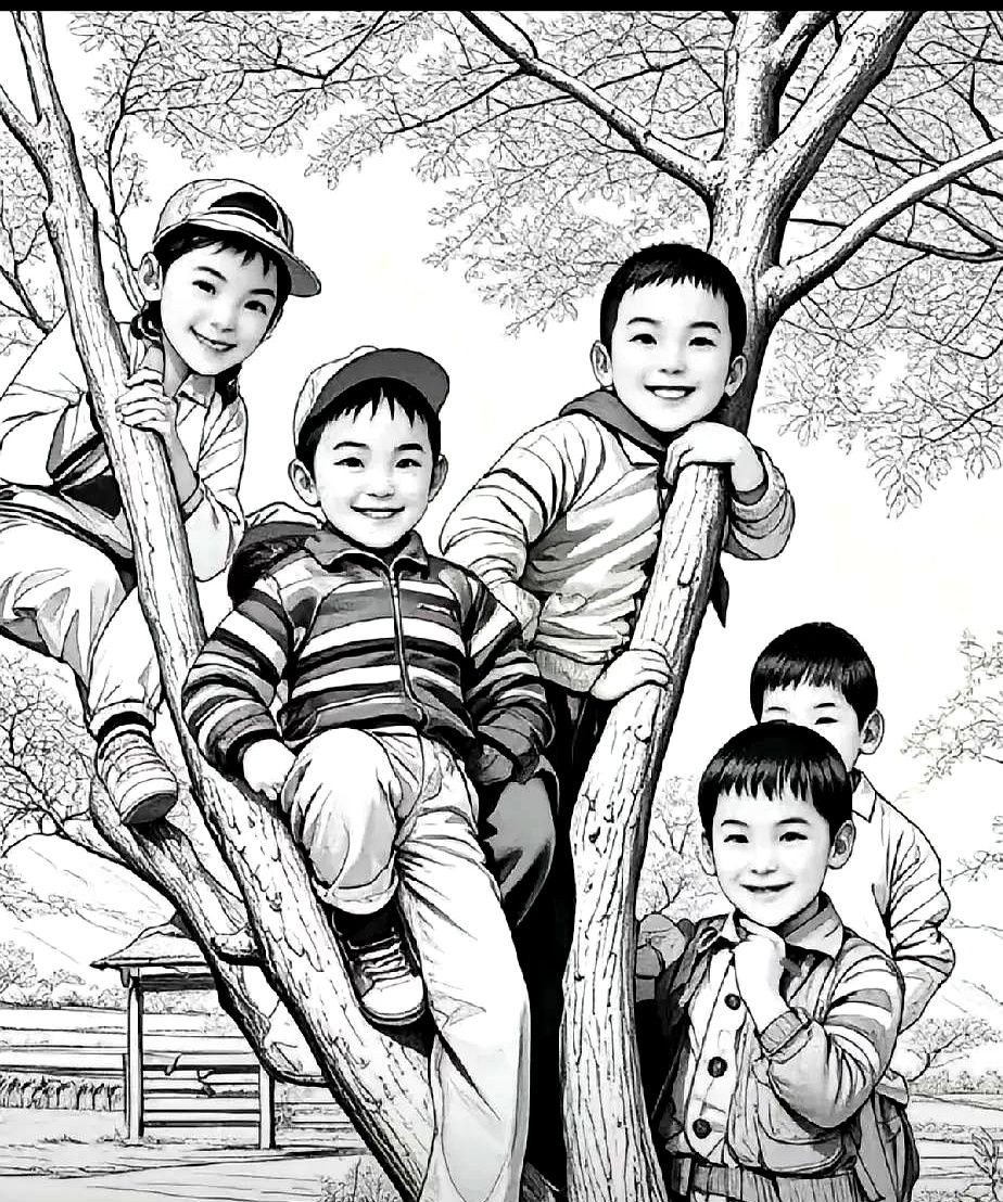 这张图片里面有7个人，大多数人只能找到5个。

找到6个的已经是凤毛麟角了，