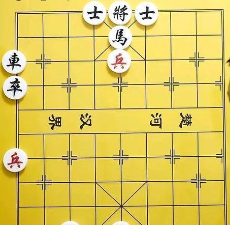 黑方车和马位置太差，这是输棋根本，红方就利用帅来牵扯黑方的马，红炮就牵扯车，把黑
