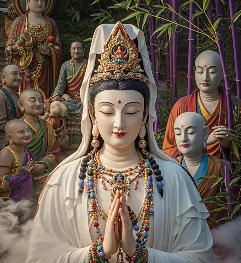 观音菩萨曾三次在冥冥之中护你周全，这是我最后一次。在心底虔诚地呼喊：“观音保佑，