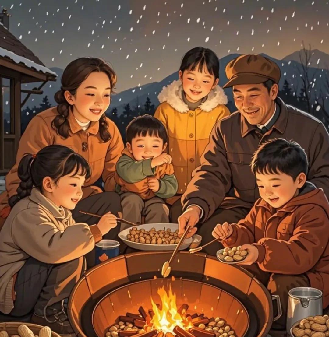 《雪》
大雪封山铺满地，
袅袅炊烟慢慢起。
虽然天地生寒气，
……………？
拋砖