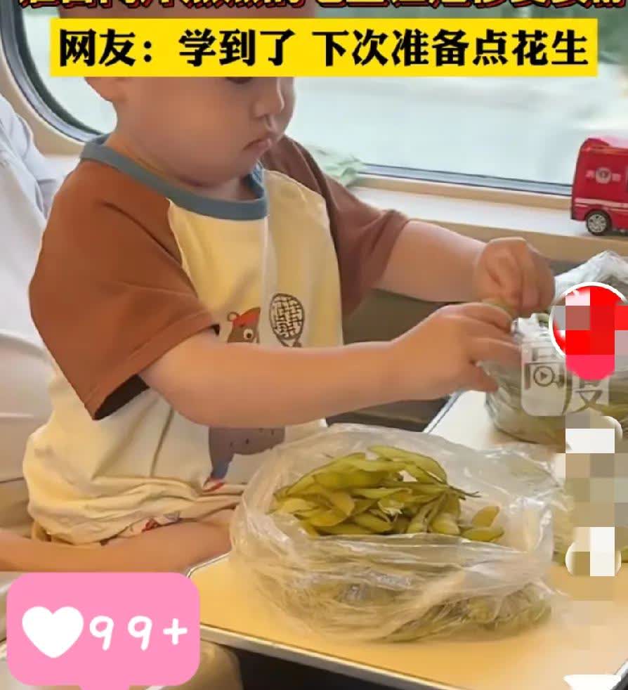 人怎么能聪明到这地步！”湖北，一爷爷带着孙子乘坐高铁，因为怕孙子路上哭闹，影响其