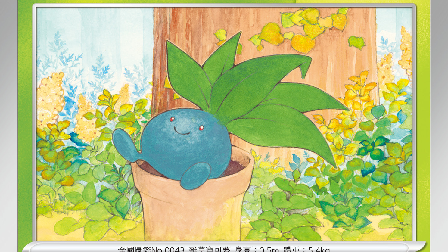 宝可梦卡牌（走路草、臭臭花、霸王花）