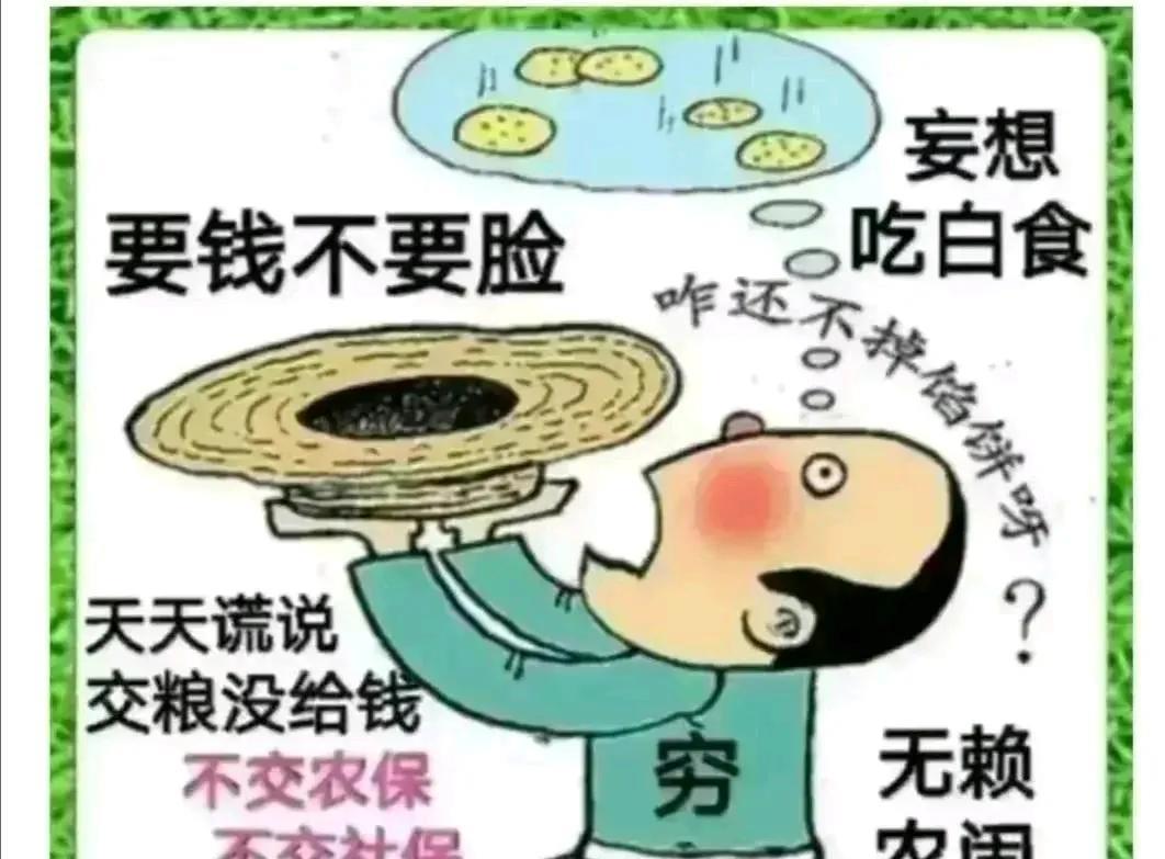 低素质的自媒体农闹分子，只会谩骂攻击人，他们根本不是农民，而是一群人生不得志的家