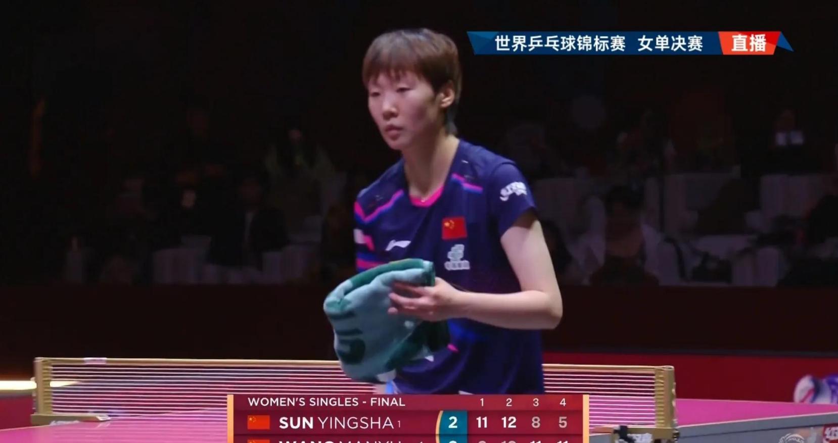 天呐，王曼昱太顽强了！0:2落后逆转孙颖莎，2:2平！



多哈世乒赛女单决赛