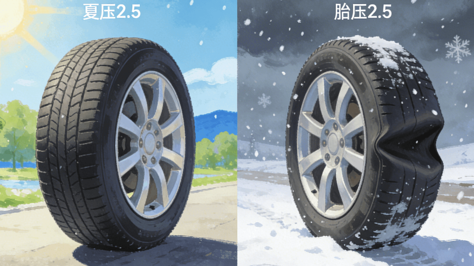 冬天胎压2.5，你的车在“憋屈”上路！