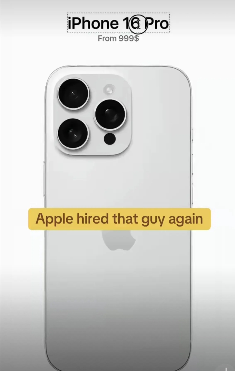 苹果设计师是真好当吖！在 iPhone 16 Pro 的左上角矩阵横向拉满，再调