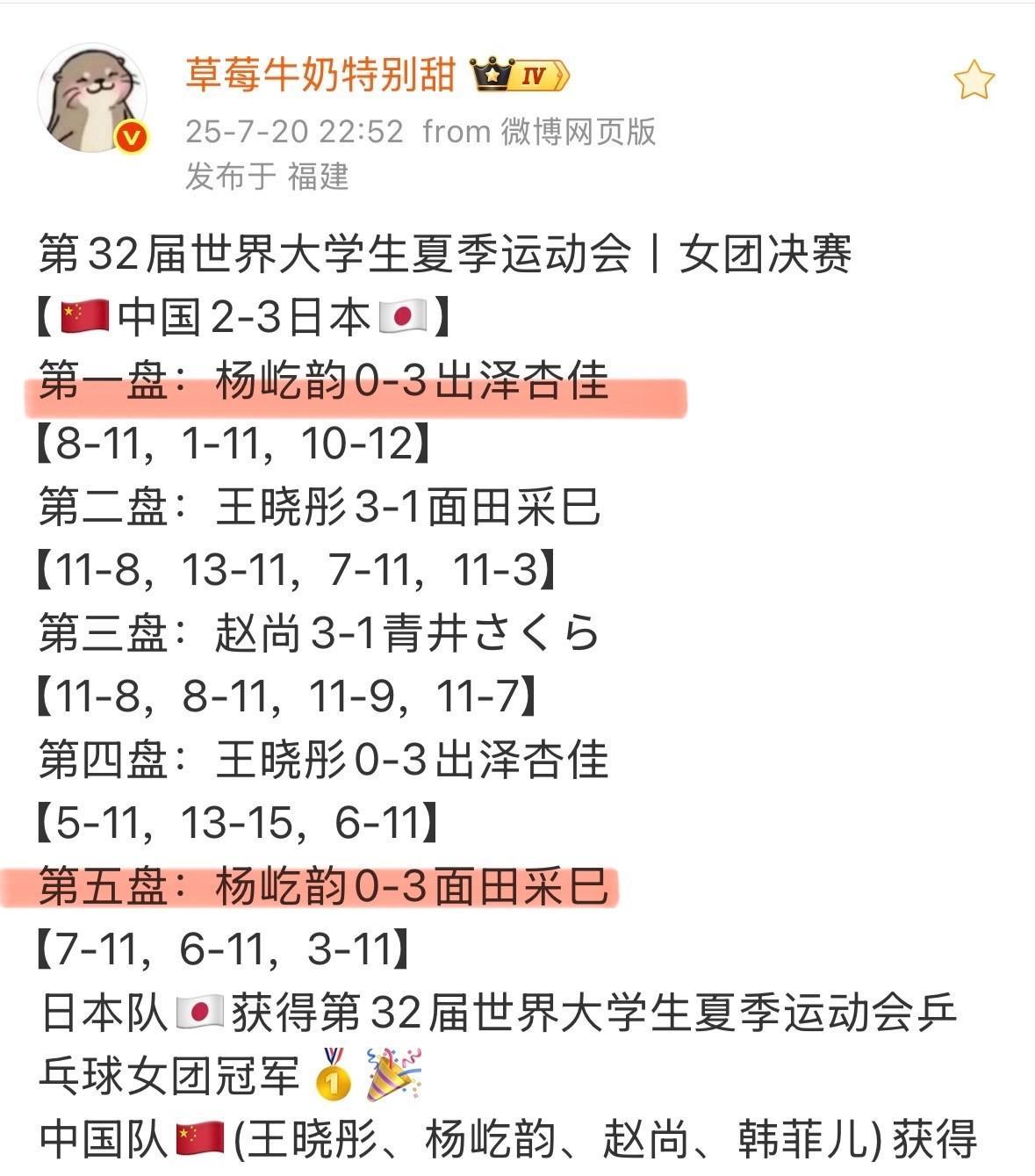 国乒以后想靠真才实学，正面撞击桥本帆乃香，有难度。女乒的现役第一削杨屹韵在大运会