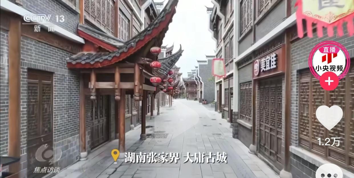 大庸古城还能盘活吗？
刚看小央视频播报央视焦点访谈节目，央视记者实地探访湖南张家