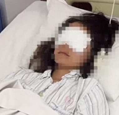 震惊！6月7日，女孩在齐鲁嵩山峡谷漂流时，竟遭陌生人恶意用高压水枪攻击，导致右眼