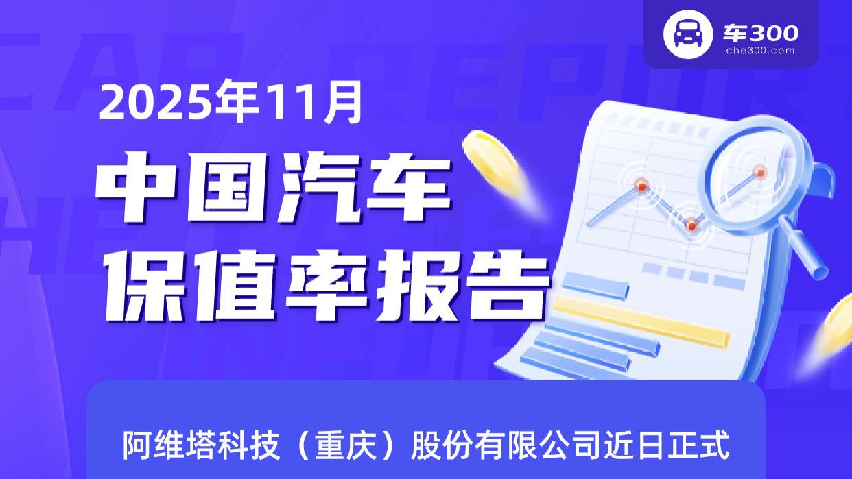 2025年11月中国汽车保值率报告：结构性分化延续，新能源市场步入理性深水区（车300）