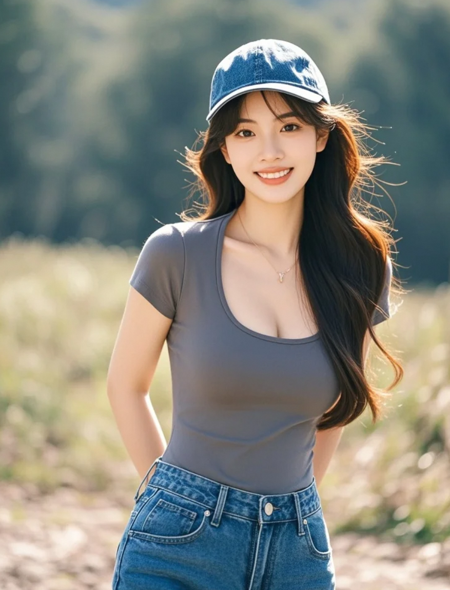 这哪是人间女孩，分明是偷跑下凡的樱花仙子在发光