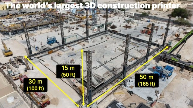 全球最大建筑3D打印机落地卡塔尔多哈