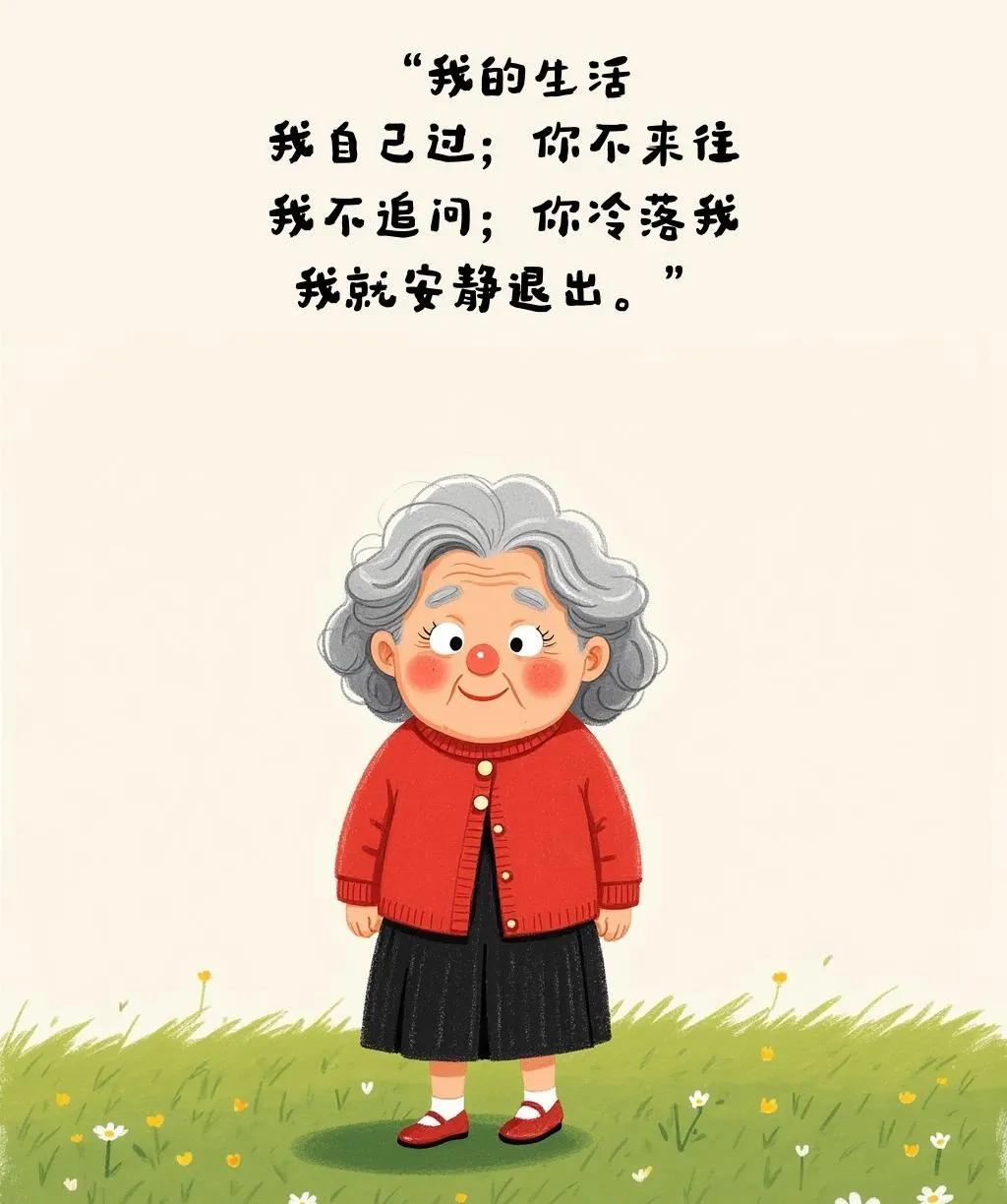 写得真好！“我的生活，我自己过；你不来往，我不追问；你冷落我，我就安静退出。”