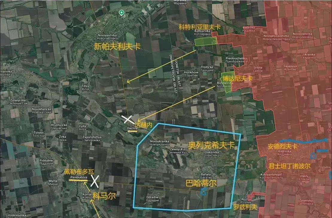 俄罗斯军队正在向第聂伯罗彼得罗夫斯克方向推进！
4月3日，据俄罗斯TG频道战地记