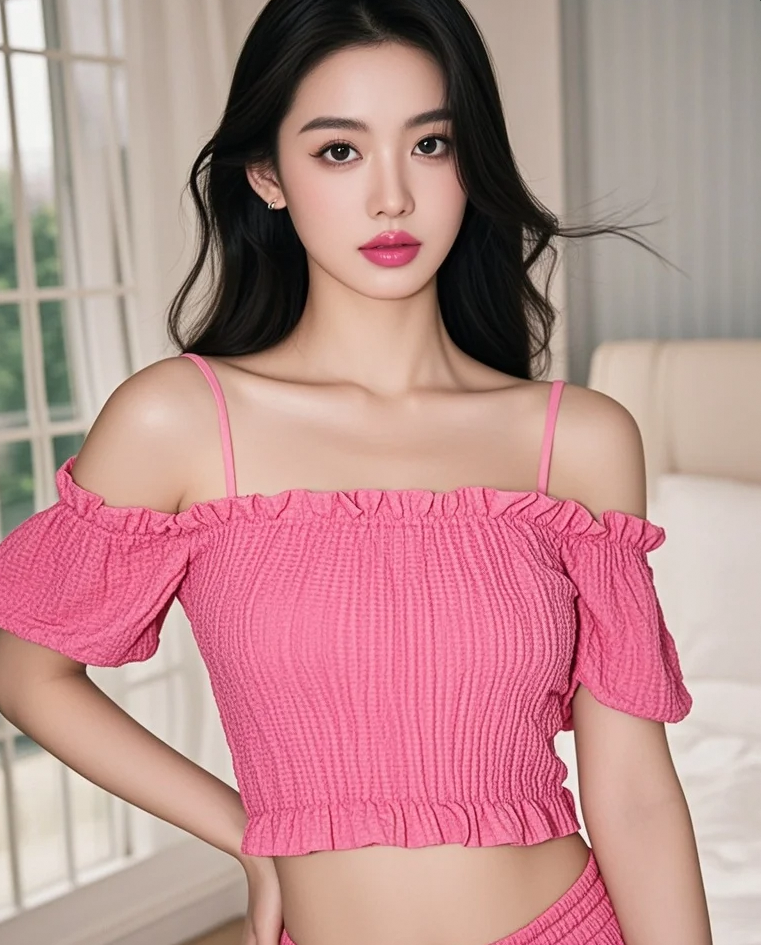 想我了吗？在这粉红世界里，你是我的专属观众