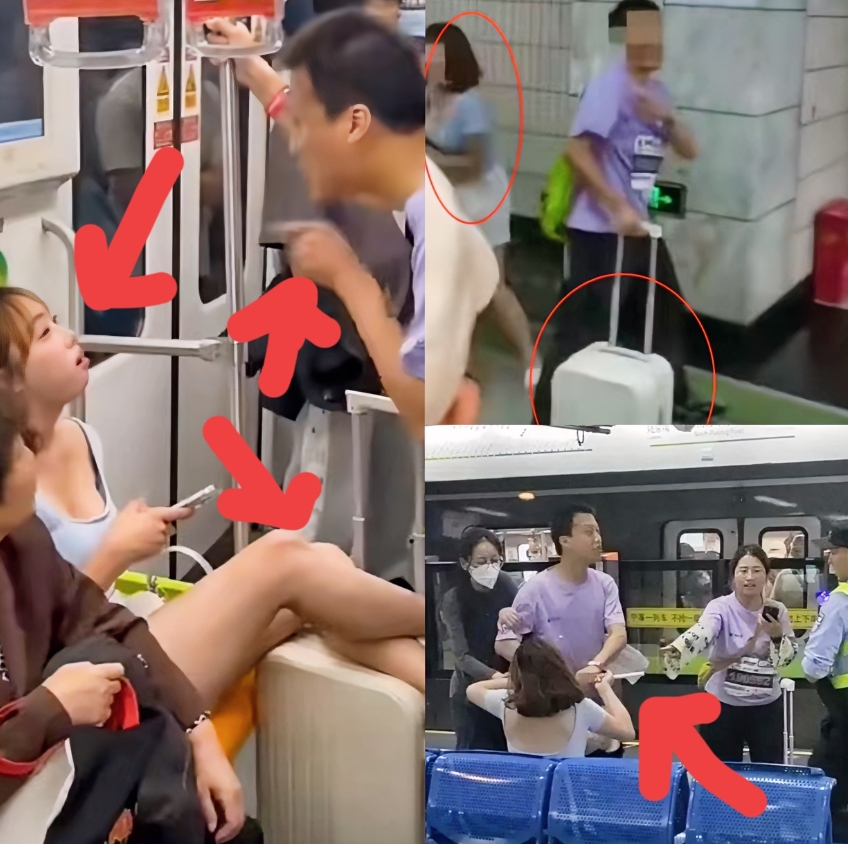 发现了吗？
上海地铁这件事真不能细细琢磨，
越琢磨你越会发现，
这哥们和这姐们太