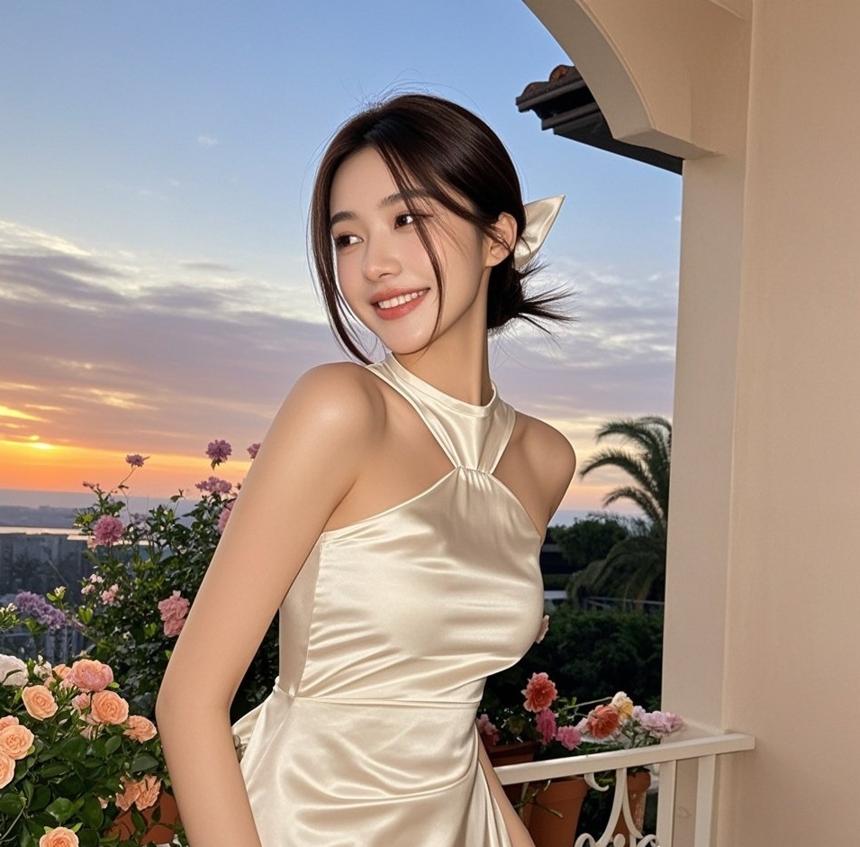 酥胸半掩真丝里，娇俏佳人魅惑生