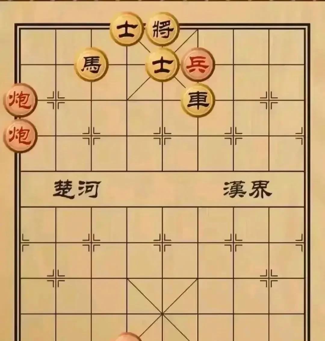 业九高手说红棋赢，我半天都想不出来，是这棋太难，还是我水平太低。
黑棋一车三子寒