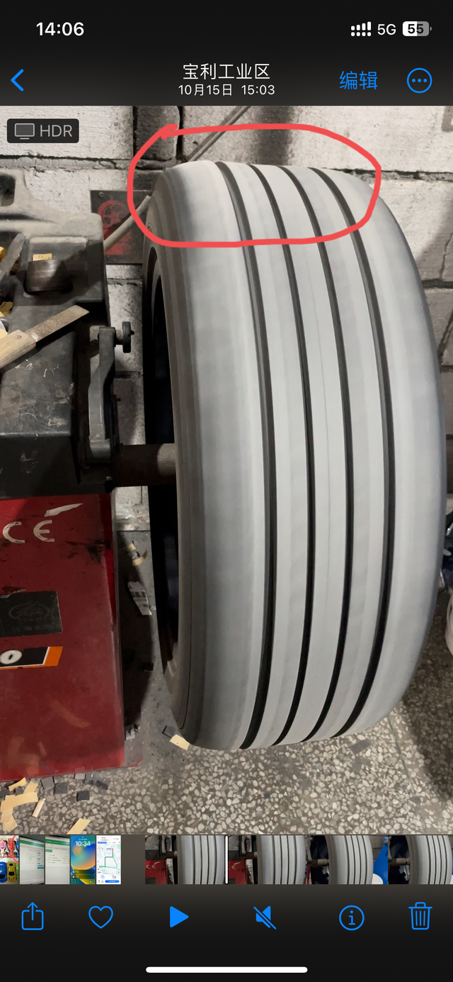 固特异轮胎变形，高速抖动
21款01，今年以来一直存在着高速抖动的问题，都是轮胎