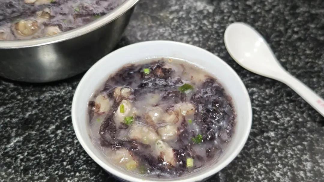 莆田人爱吃的紫菜海蛎汤，在家也能做，简单又好吃