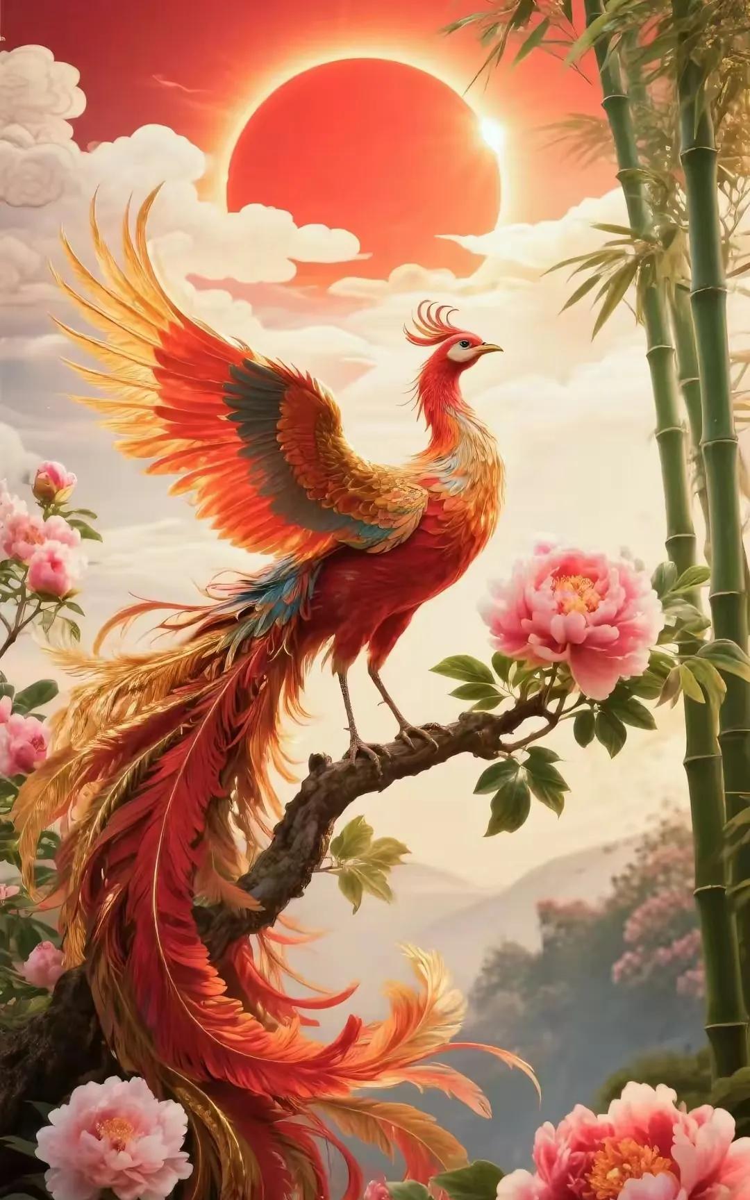 七彩凤凰送祝福
鸿运当头发大财