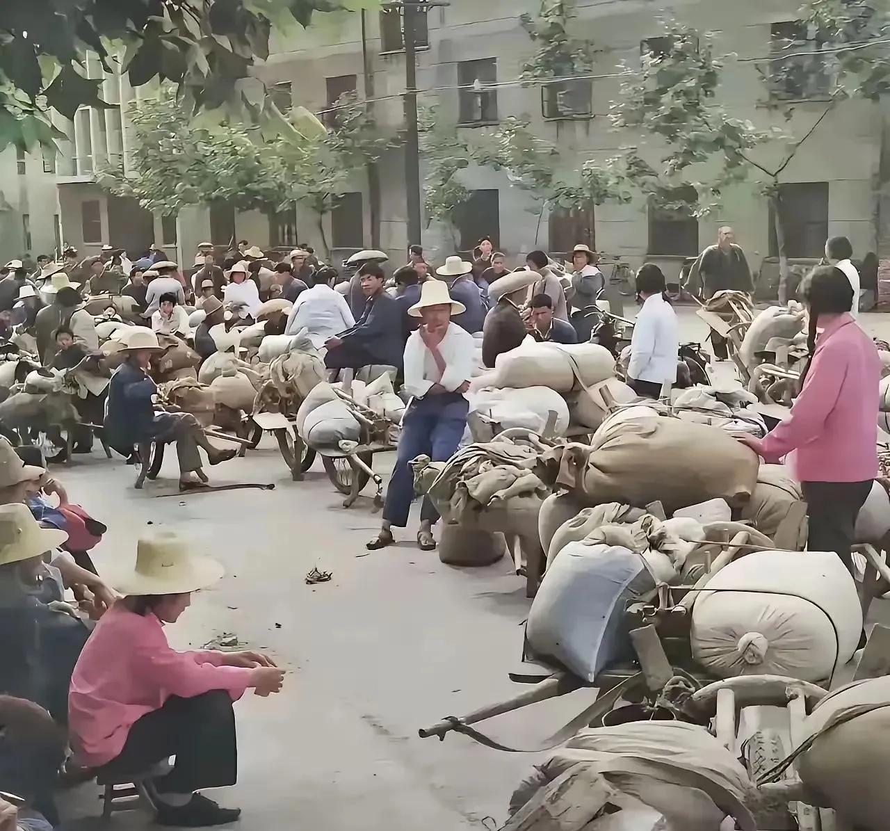 上世纪，农民把家里最好的粮食无偿上交国家，俗称交公粮。现在他们老了没有退休工资，