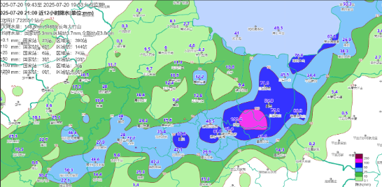 潍坊的雨，真过瘾。到现在为止已经有三个站点超过100毫米