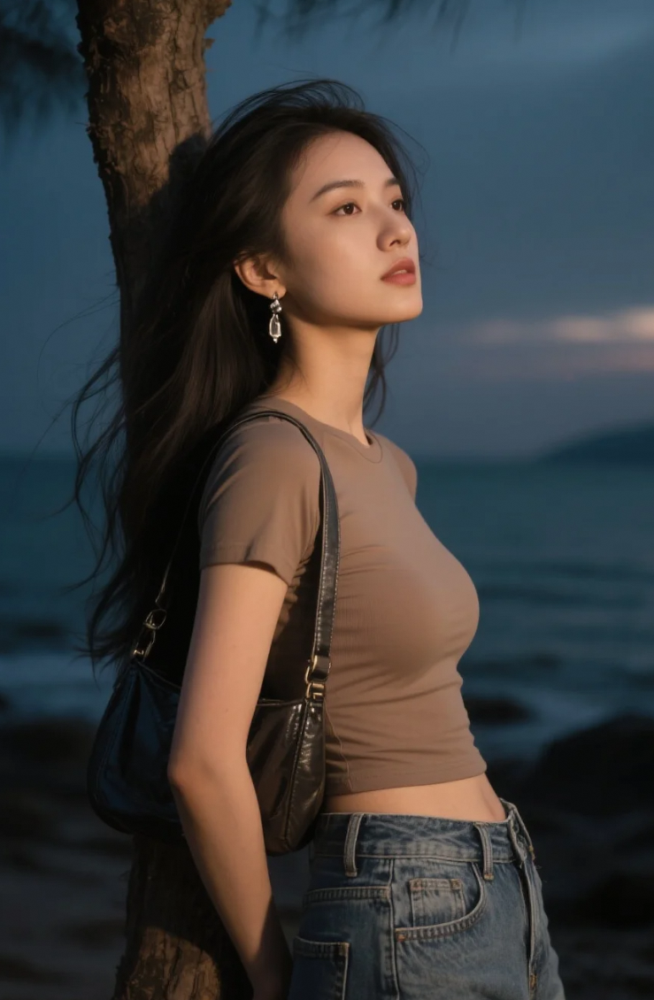小姐姐没说话，但整条街的氛围都被她拿捏住了