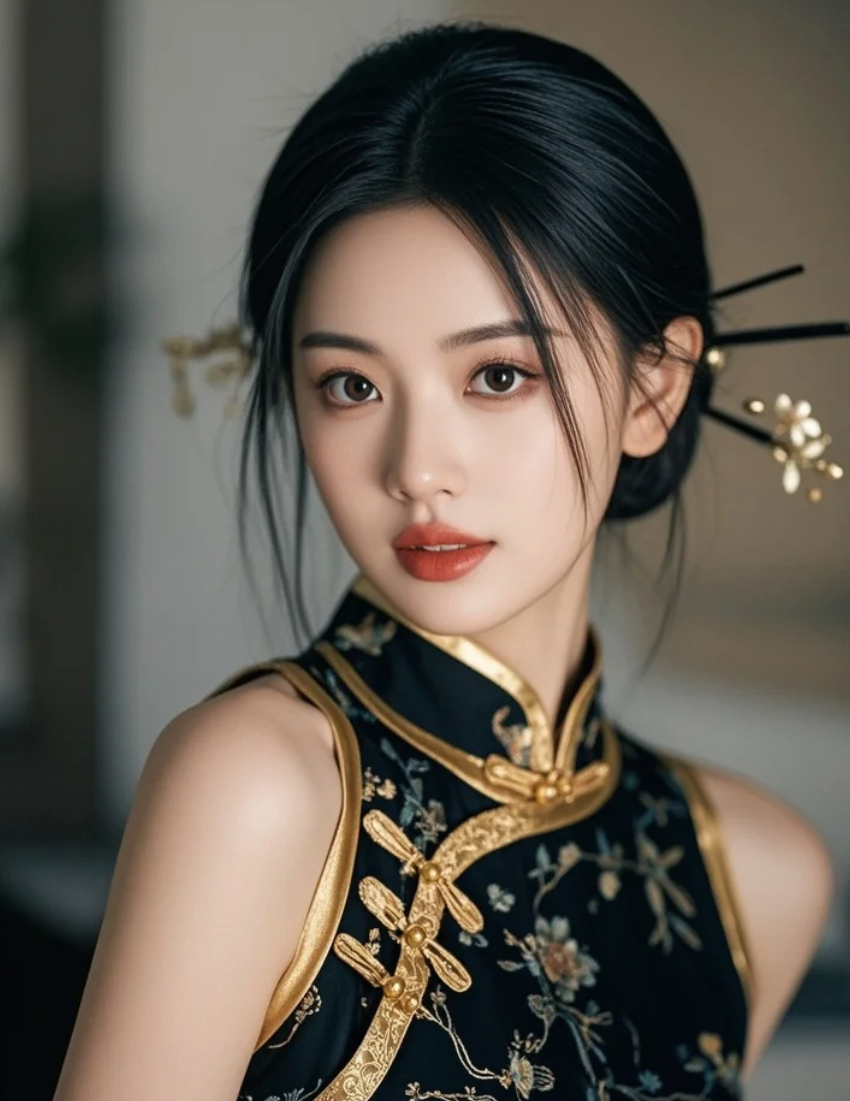 镜头对上的那一秒，你是被我惊艳到，还是被旗袍勾住了心？