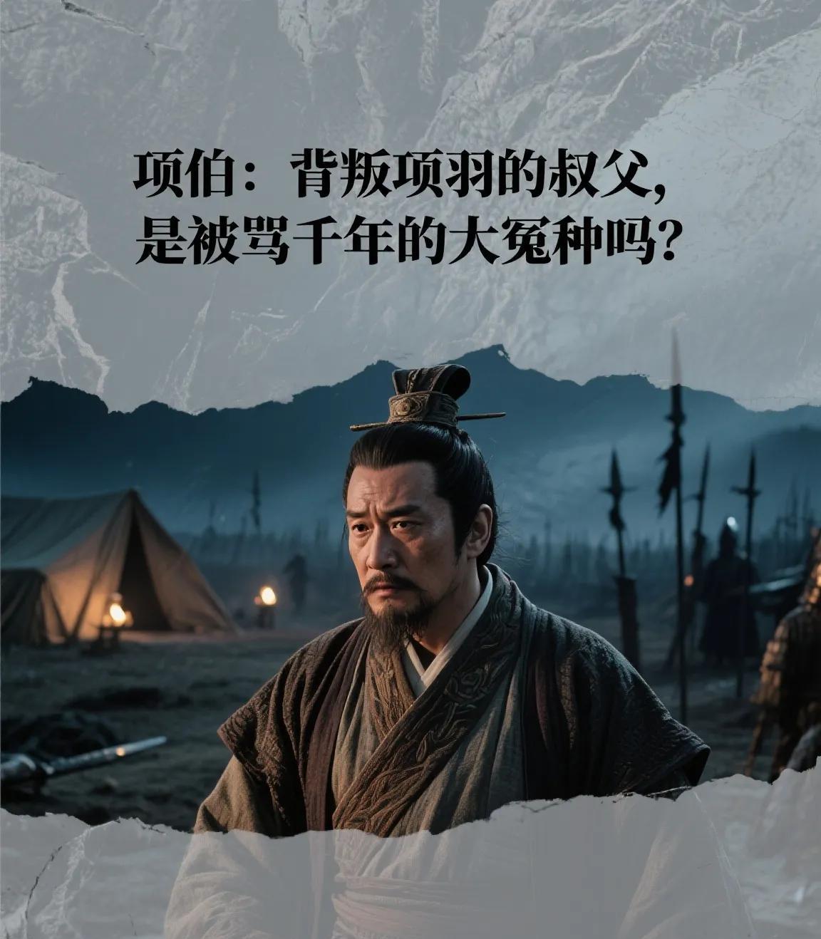 项伯：背叛项羽的叔父，是被骂千年的大冤种吗？
公元202年，刘邦60万大军围困垓