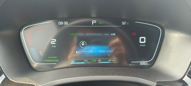 比亚迪宋plushdmi第一次跑高速油耗
北京到绥中东戴河，385公里，满油，7